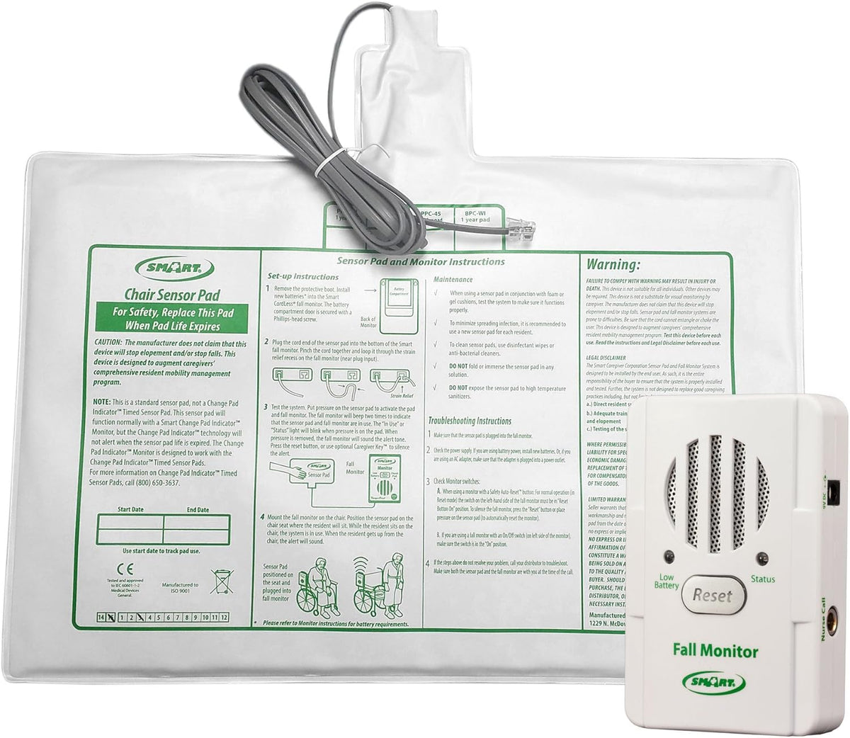 Exit Alarm with Chair Pressure Sensing Pad D292