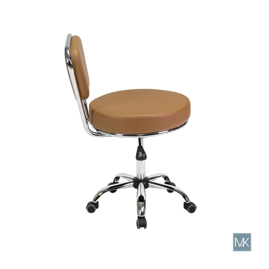Reception Desk Chair Cappuccino Pneumatic Stool Tall Drafting Chair Adjustable Height Architecture Technician Stool G58943