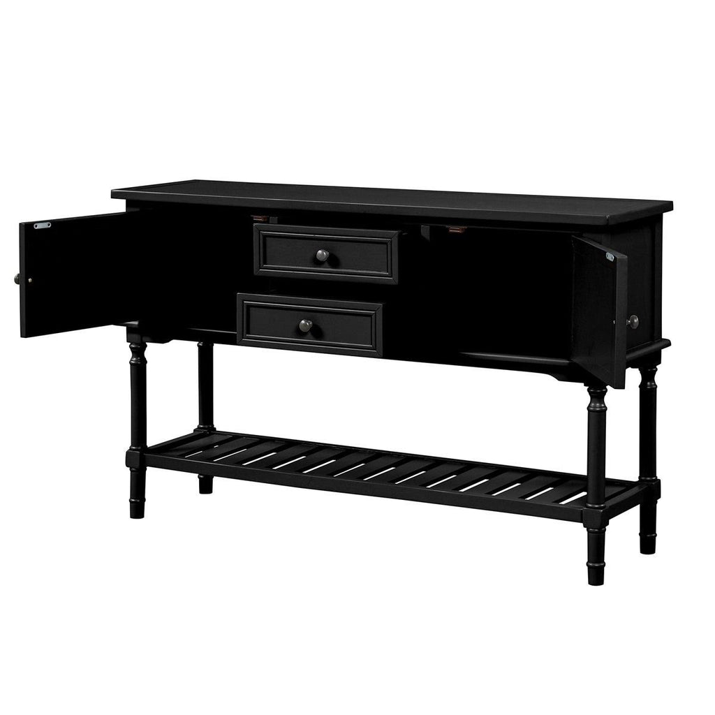 Light Green Console Table with 2 Drawers and 2 Cabinets G873136