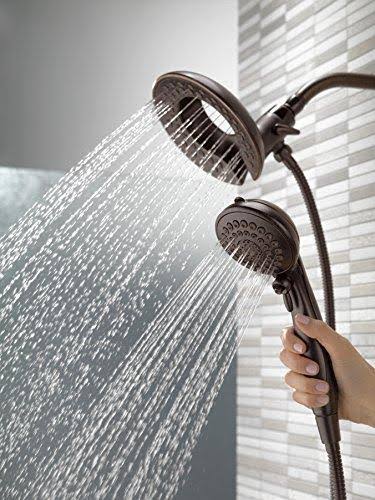 5-Spray Dual Hand Held Shower Head with Hose Venetian Bronze A242143