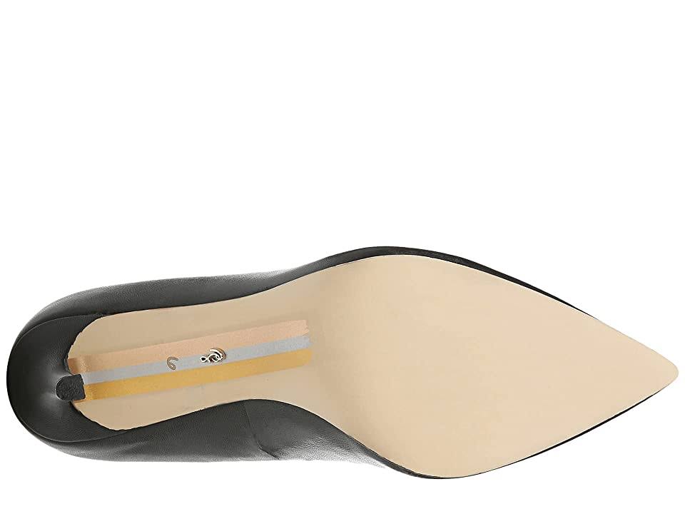 Black Leather Pumps V835